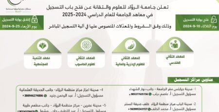 إعلان مفاضلة التسجيل المباشر